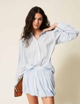 Twinset Chemise en popeline rayée