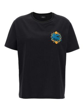 Etro T-shirt con ricamo logo