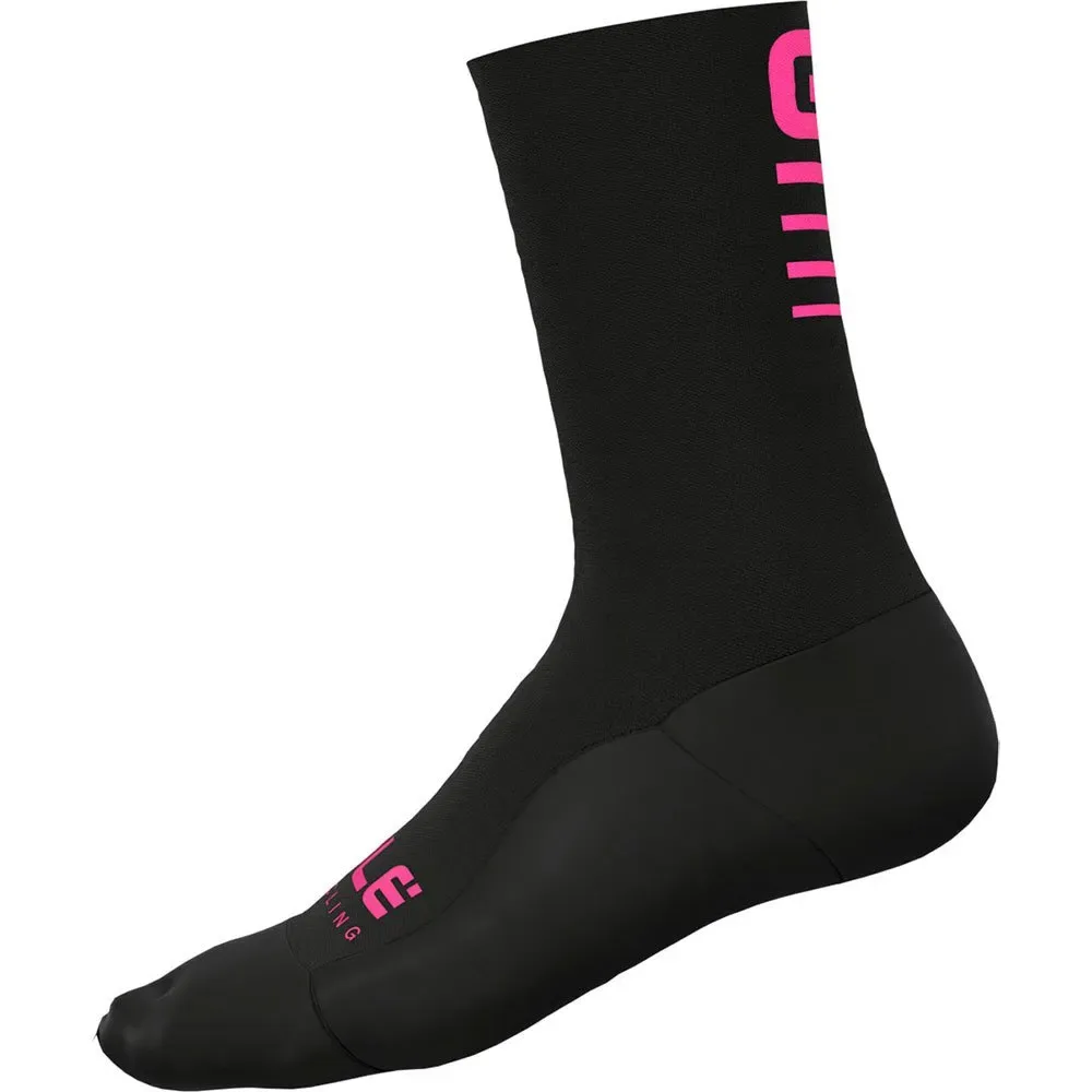 Calzini Lunghi Strada 2.0 Black / Fluor Pink - Ale - FashionsVida