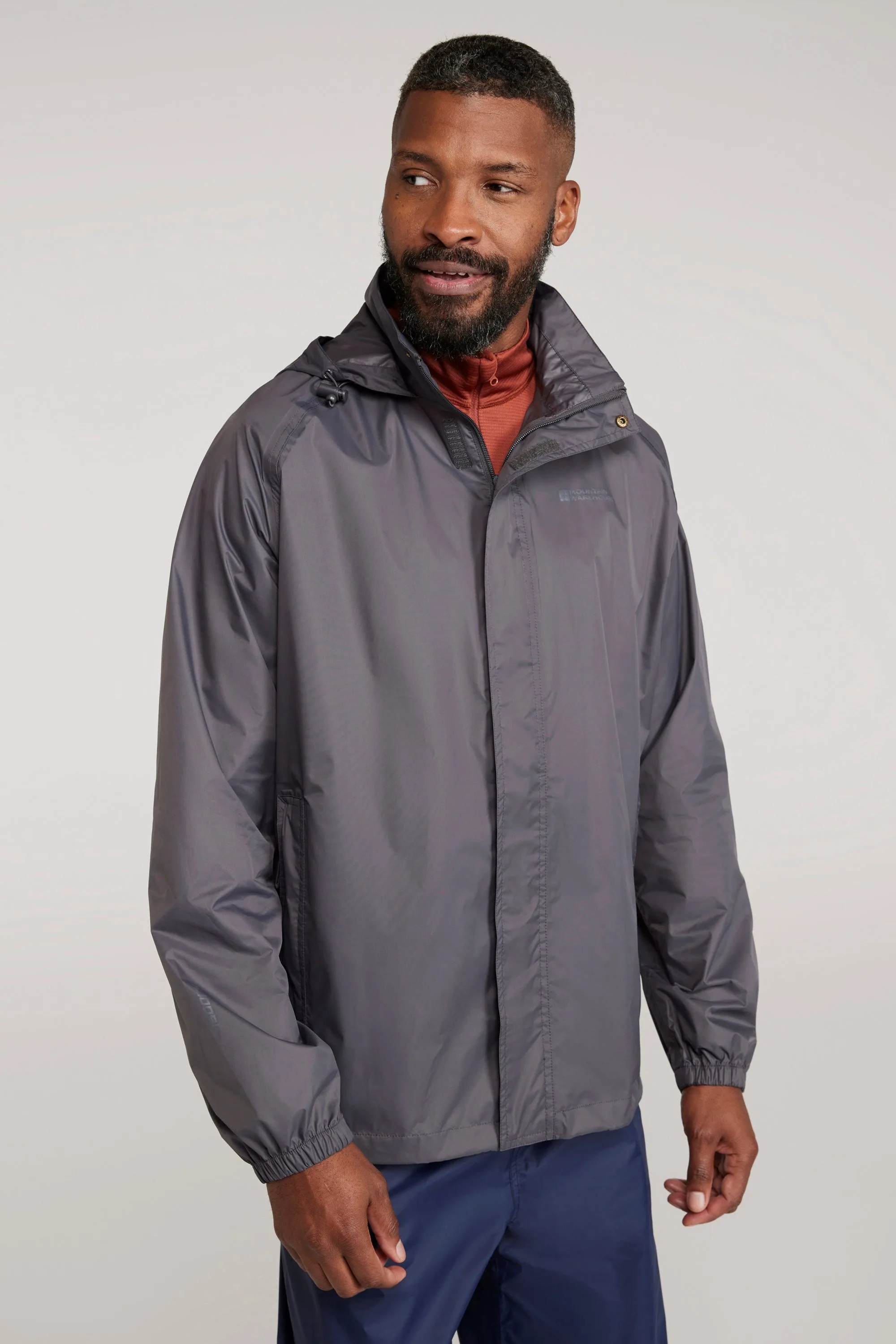 Pakka Mens Waterproof Jacket - Grey - Grey - Size: XS - Mountain Warehouse - FashionsVida