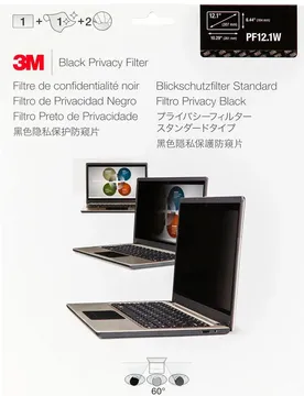 Film Protecteur D´écran Pf121w Privacy Filter Black 30.7 Cm 12.1´´ 16:10 Clear One Size unisex
