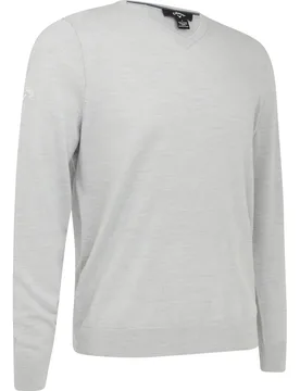 Pullover V-Neck Sweater, grau/silber s - Callaway - FashionsVida