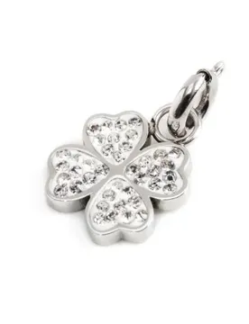 Charm Marlù quadrifoglio con cristalli 18CH094-W