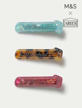 Pack Resin Hair Slides Multi female - M&S x Aries - FashionsVida