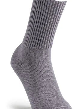 Cotton Comfort Socks - Charcoal - Size: L - Cosyfeet - FashionsVida