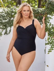 Sanibel Extra Firm Control Wired Plus Swimsuit Black female