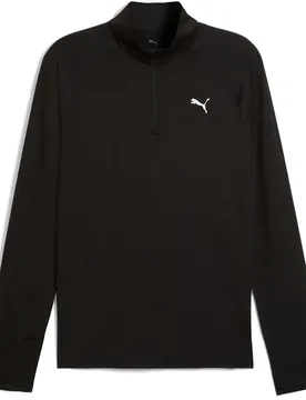 Felpa Con Mezza Zip Velocity Cloudspun Black 2XL