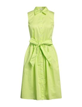 Vestido midi Mujer Verde lima 40 Mujer