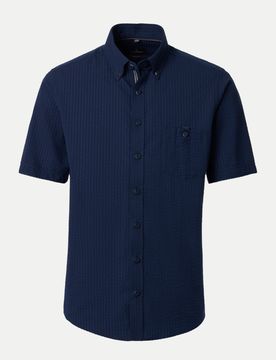 Casamoda Freizeithemd Blau M