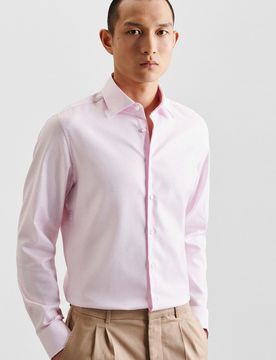 Slim Business Hemd Uni Rosa/Pink 41