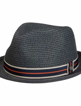 Wardsville Player Toyo Straw Hat by - navy - Female - Size: L (58-59 cm) - Lierys - FashionsVida
