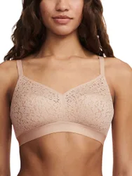Womens Easy Feel Norah Wirefree Support Bra - Beige Polyamide - Size 40dd