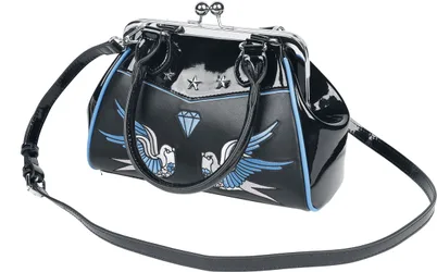 Handtasche - The Swallows Return - für Damen - schwarz/multicolor - Frauen - female