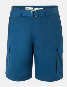 Mens Washed Shorts In Navy - Blue - Size Large - SoulCal - FashionsVida