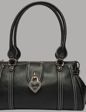 Borsa Boston Nera con Tracolla Removibile Elegante