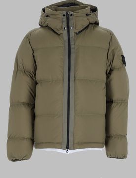 Men's Anti-Rip Quilted Puffer Jacket with Removable Hood