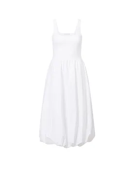 Richroyal Midikleid blanc S - Richroyal - FashionsVida