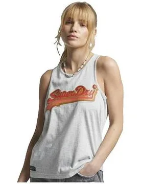 Tank Top Débardeur Vintage Logo Seasonal Eu S;Eu M Female - Superdry - FashionsVida