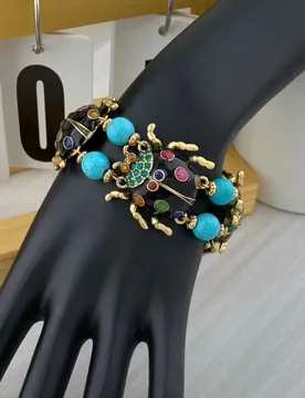 Temperament Retro Oil-dripping beetle Bracelet for women's Girl party gift Jewelry accessories - Aliexpress - FashionsVida