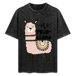 No Prob-Llama T-Shirt Basic Regular Fit Casual T-Shirt
