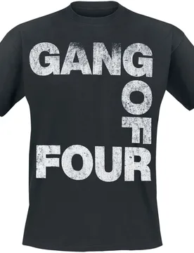 T-Shirt - Logo - S bis L - für Männer - Größe L - schwarz - Lizenziertes Merchandise! - Männer - male - Gang Of Four - FashionsVida