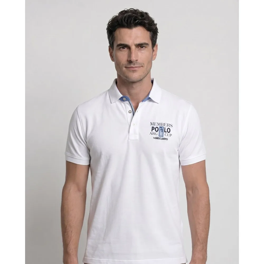 Polo de piqué manga corta de hombre corte classic - Valecuatro - FashionsVida