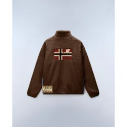 Sudadera de felpa de hombre archive hz con media cremallera