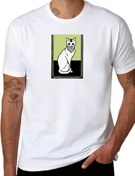 Cat Wearing Keffiyeh - Vintage Julie de Graag T-Shirt t shirts for man graphic funny t shirt man plain T-Shirt - Aliexpress - FashionsVida