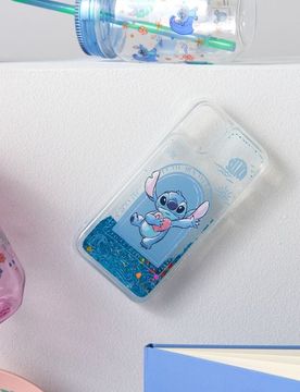 Cover per iPhone 15 Stitch - azzurro