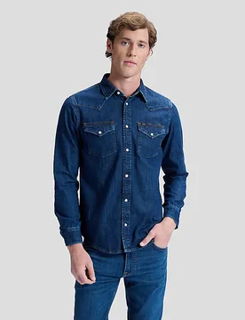 Western Regular Lightweight Shirt Rinse Größe L male - Lee - FashionsVida