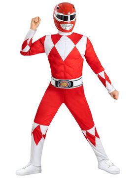 Power Rangers rot Kostüm für Kinder