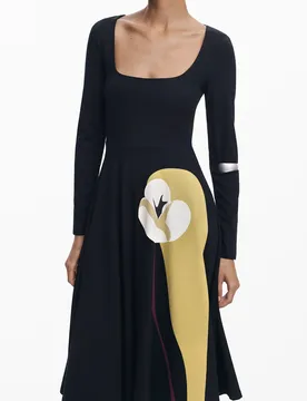 Damen KLEID Schwarz 25WWVK29_NE2000