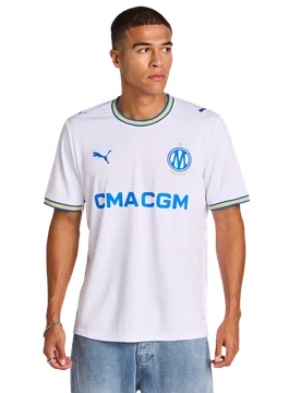 Olympique De Marseille Home 26-27 Men Jerseys/Replicas - White - Size L - Poly Jersey - White - Size: Large - Puma - FashionsVida