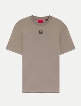 HUGO T-Shirt mit Logo Braun M