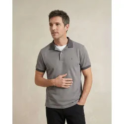 Polo antiarrugas de hombre de manga corta