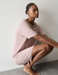 Modal Rich Mini Nightshirt Mallow female