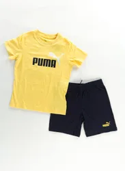 PUMA T-SHIRT+SHORT ESS LOGO RAGAZZO