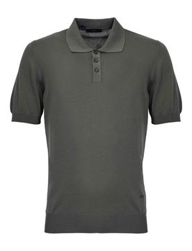 Polo In Maglia Di Cotone Militare