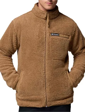 Rugged ridge high pile full zip forro polar hombre Marron (XL) - Columbia - FashionsVida