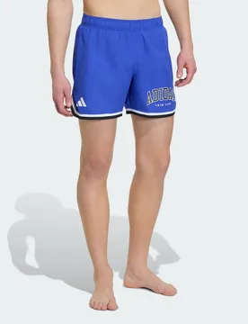 Short da nuoto con logo 2XL 5" Lucid Blue / White - Adidas - FashionsVida