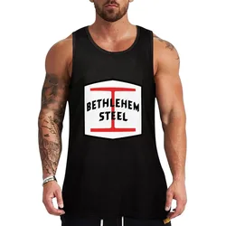Bethlehem Steel Tank Top Plain Basic Tank Top Cotton Soft Sleeveless Tee