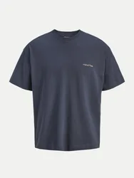 T-shirt mit Rundhalsausschnitt Blau L