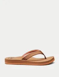 Cushion Breeze Flat Flip Flops Tan female