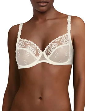 Womens Champs Elysees Covering Bra - White Polyamide - Size 36f - Chantelle - FashionsVida