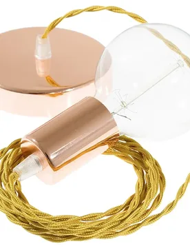 Cables Suspension Luminaire Tm05 1 M Gold / Copper One Size - Creative - FashionsVida