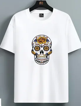 Summer For Men's 100 Cotton Comfortable Casual Loose Oversized Fashion Face Printed Sports Round Neck Short Sleeved T-shirt Top - Aliexpress - FashionsVida
