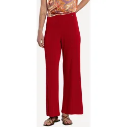 Pantalón de mujer de punto circular acampanado