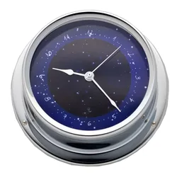 Brass Chromed Watch 100 Mm Blue / Silver One Size unisex
