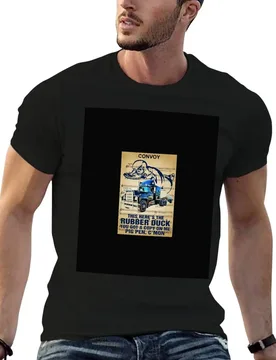 Convoy this here’s the rubber duck you got a copy on me poster T-Shirt Daily Wear Plain Short Sleeve Shirt - Aliexpress - FashionsVida