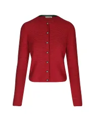 Cardigan tradizionale ALOISIA rosso scuro XL